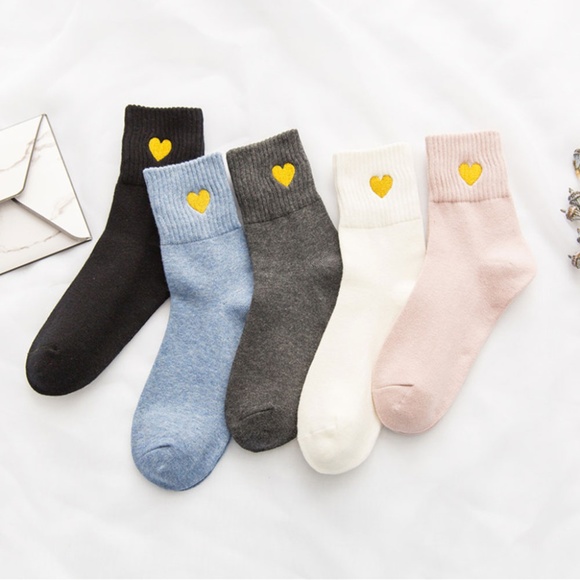 Accessories - 5 Pairs Women Socks Cotton Breathy